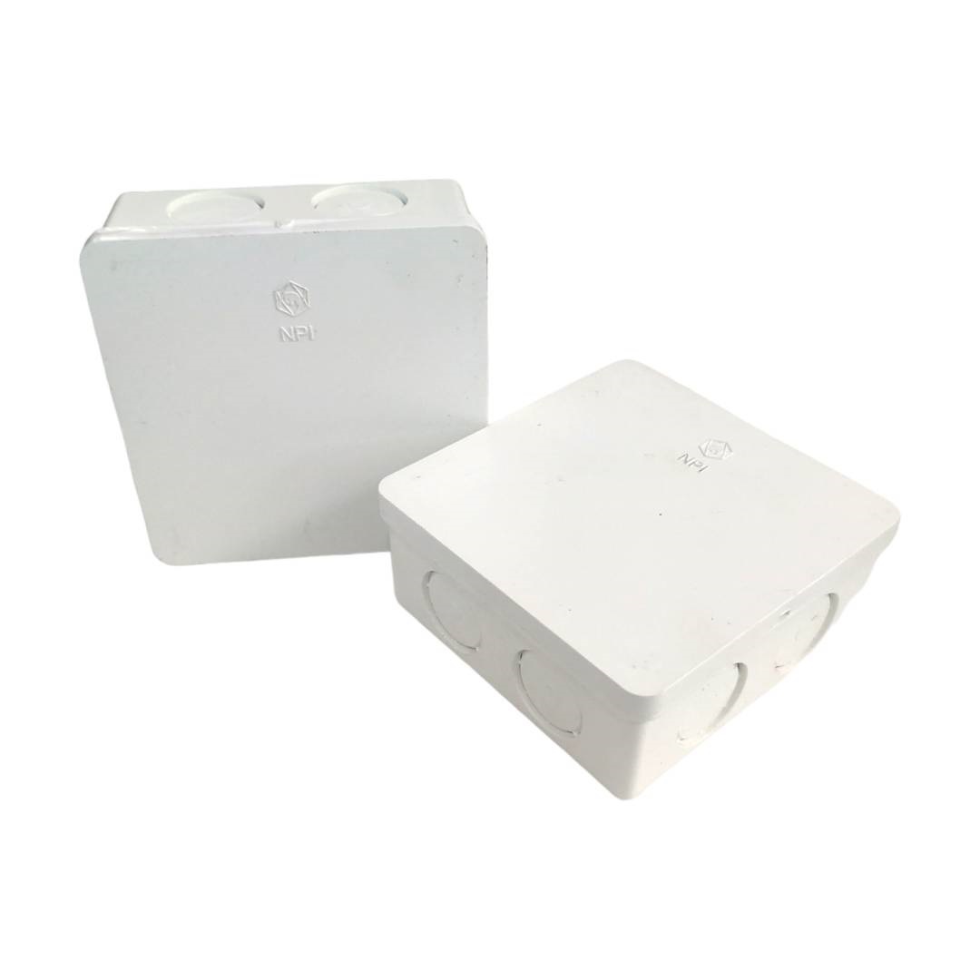 กล่องพักสาย ช้าง NPI 4x4 Square Junction Box สีขาว