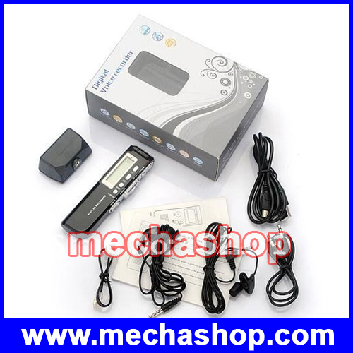 เครื่องบันทึกเสียง หน่วยความจำขนาด4GB Multi-function USB LCD Digital mini Audio Voice Phone Recorder Dictaphone MP3 Player+Support Telephone recording