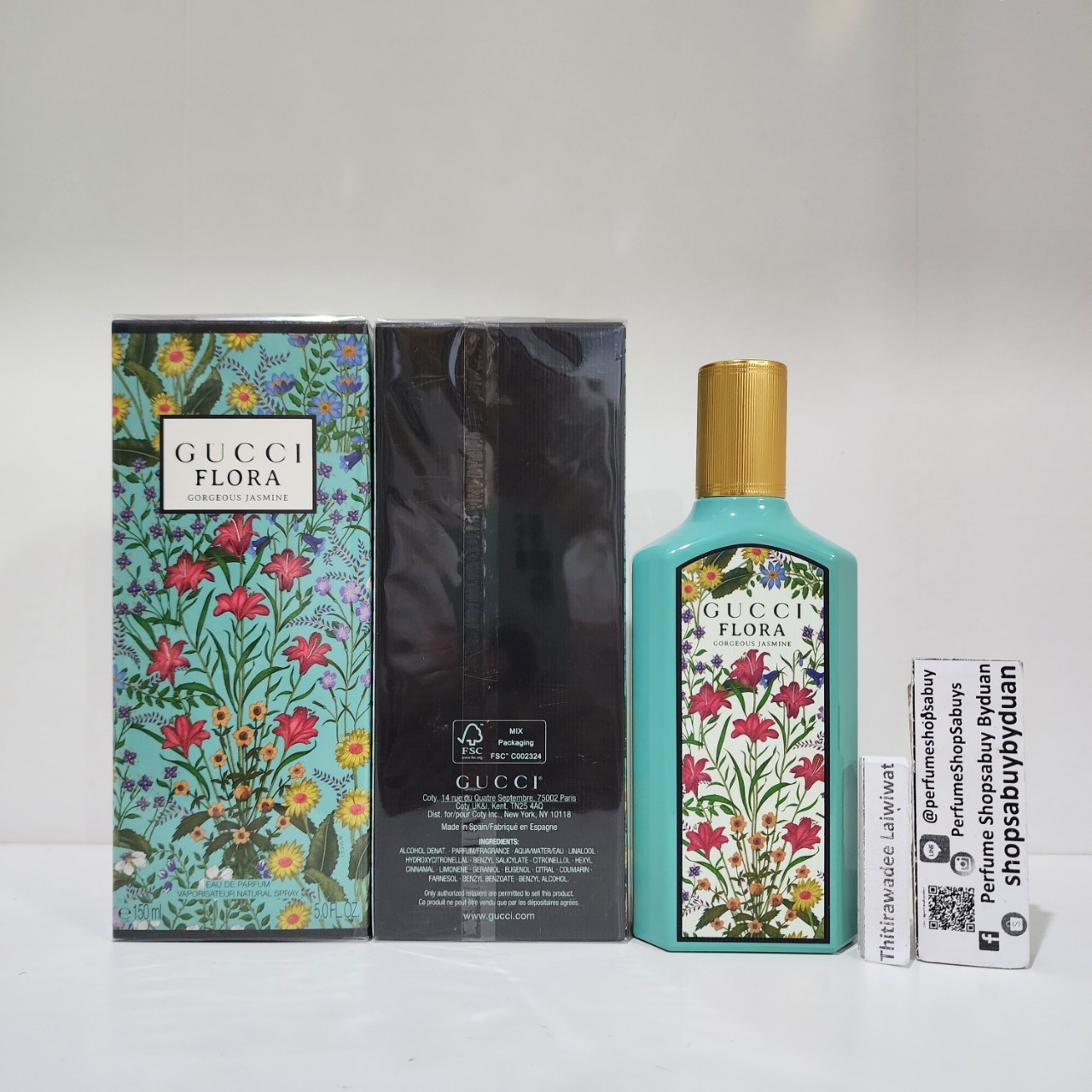 น้ำหอมแท้ Gucci Flora Gorgeous Jasmine EDP For Women150ml. กล่องซีล