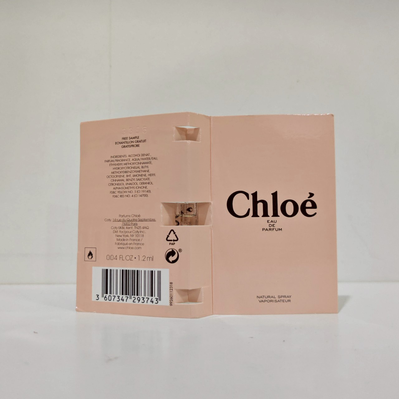 น้ำหอมไวออลหลอดทดลอง Chloe Signature EDP 1.2ml Spray Sample Vial แบบหลอดทดลอง น้ำหอมไวออลแบบหลอด