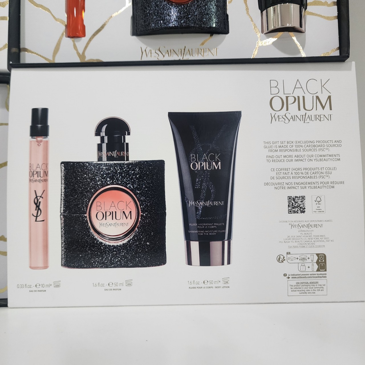 น้ำหอมแท้ YSL Black Opium EDP 50ml Gift Set 2024