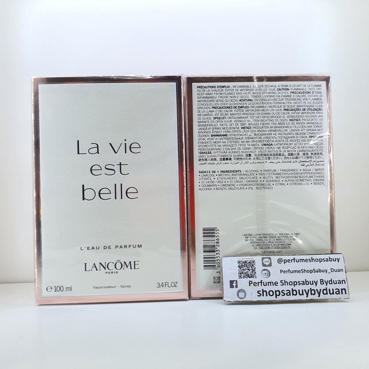น้ำหอมแท้ Lancome La vie est belle for Women EDP 100ML กล่องซีล