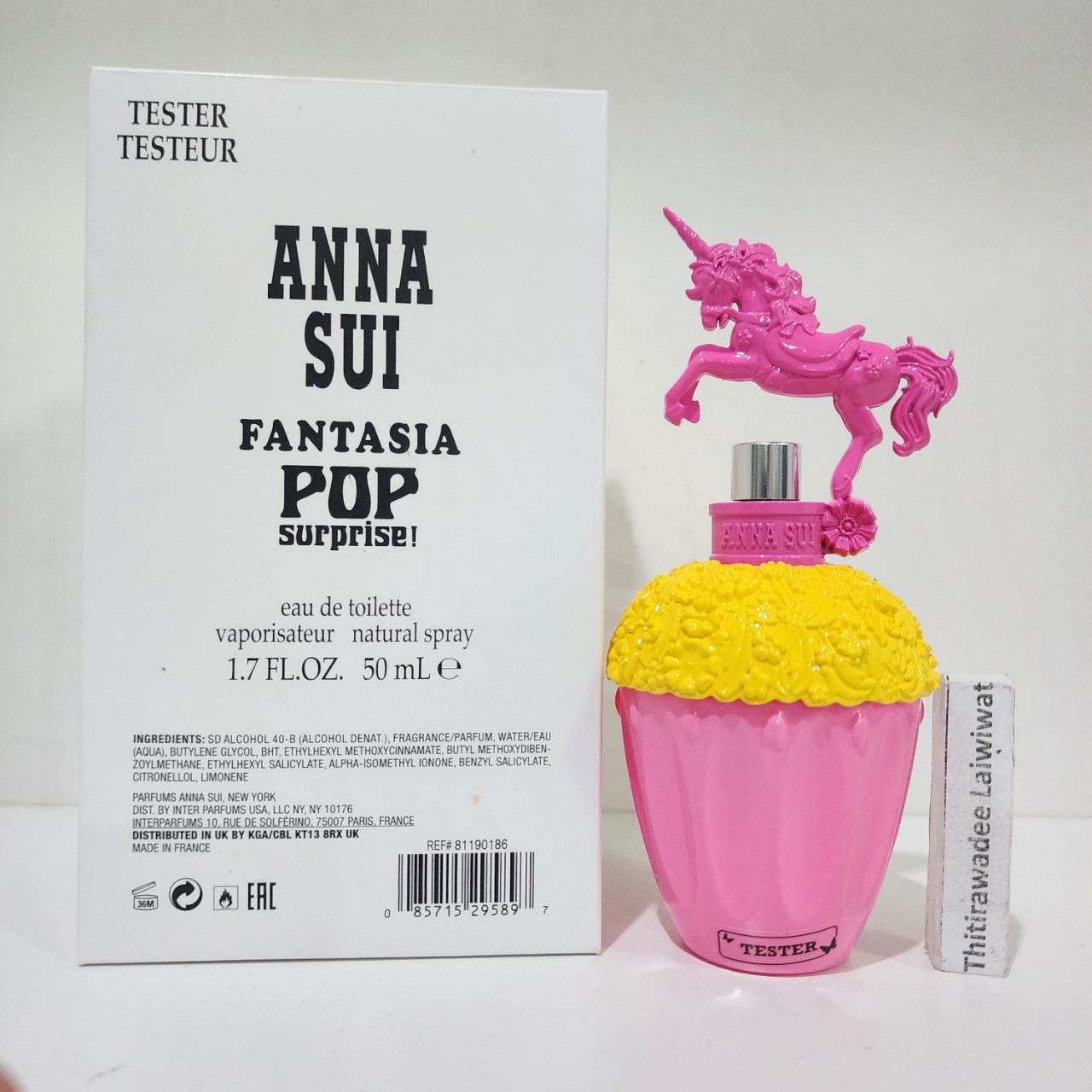 น้ำหอมแท้ Anna Sui Fantasia Pop Surprise 50ml กล่องเทสเตอร์ สีชมพูเหลือง
