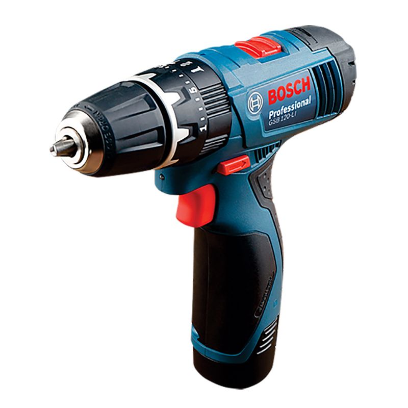 BOSCH GSB 120-Li GEN3 ชุดสว่านกระแทกไร้สาย 12 โวลท์ พร้อมแบต 2.0 Ah 2 ก้อน บอช