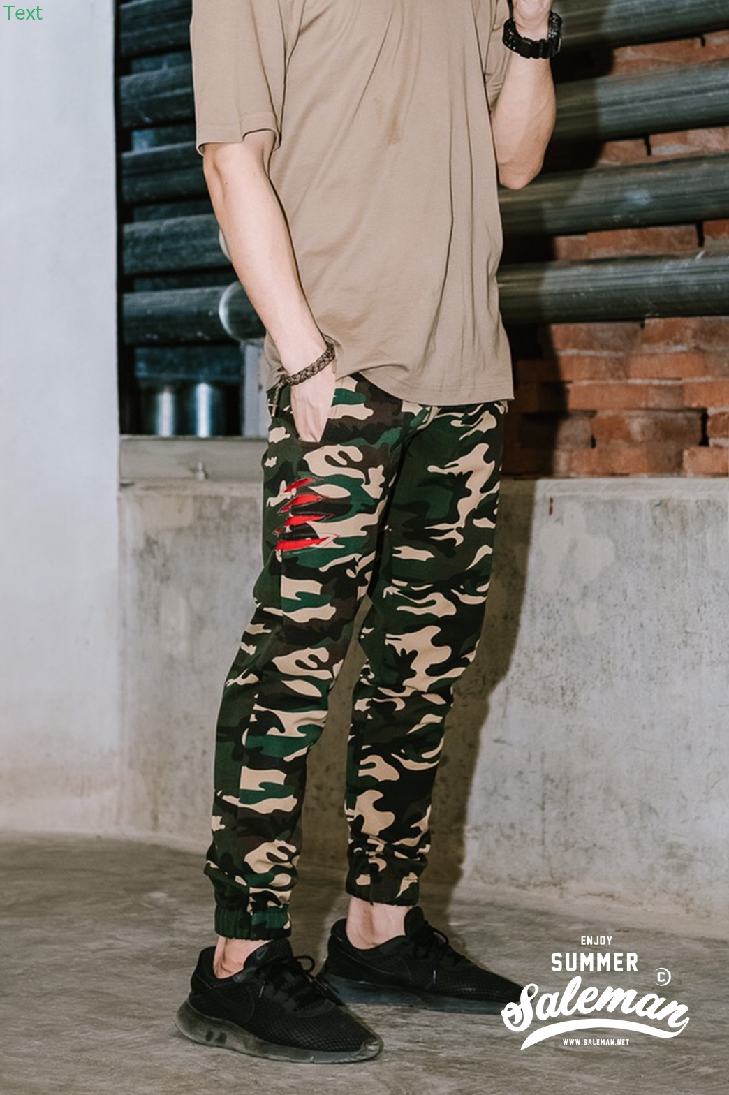 กางเกงขายาว พรีเมี่ยม ผ้า COTTON รหัส WT680 CLAW PANT สีทหารเขียว เล็บเสือดำ SUMMER SALE