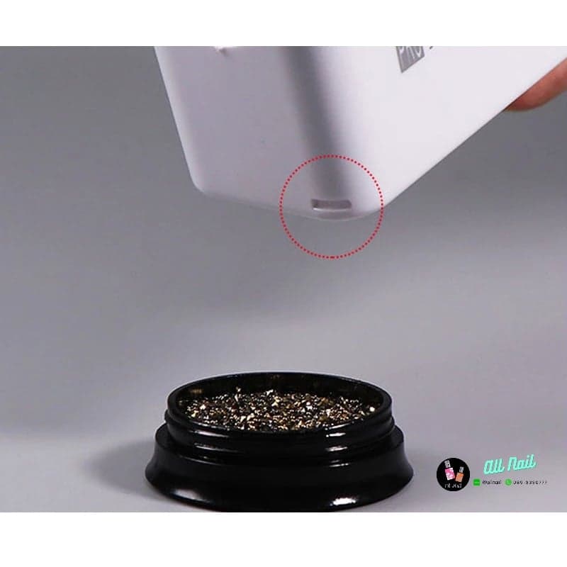 กล่องโรยกากเพชร ถาดช่วยโรยผงแต่งเล็บต่างๆ