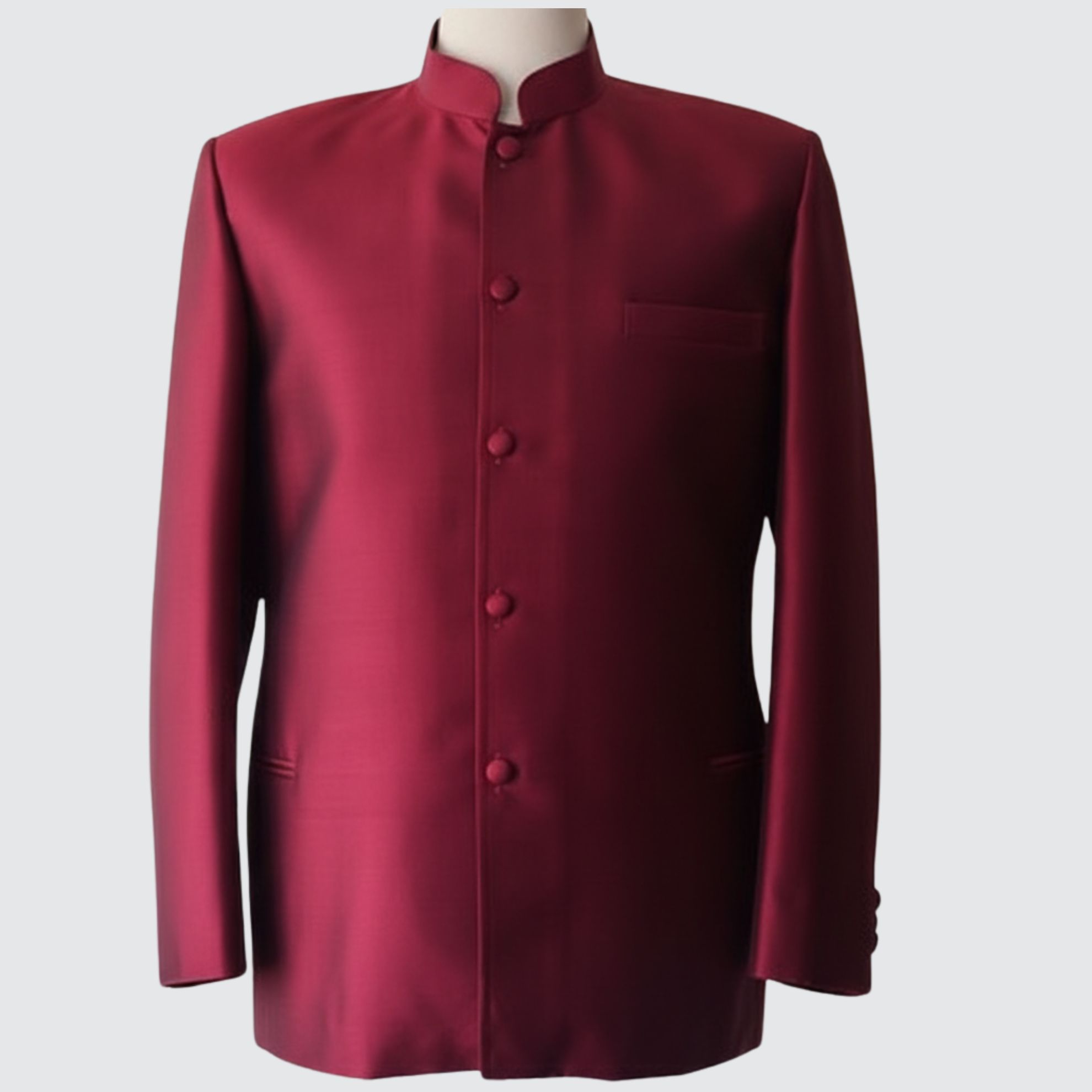เสื้อสูทพระราชทาน แขนยาว ไหมสีพื้นเนื้อเรียบ | ตัดเย็บตามรูปร่าง | เลือกสีผ้า ส่งไซส์ได้