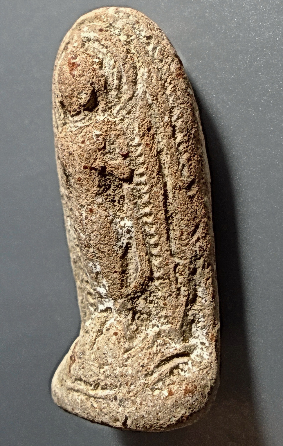 พระกรุศรีเทพ เพชรบูรณ์ พิมพ์ยืนปางเสด็จลงจากดาวดึงส์ (ซุ้ม)