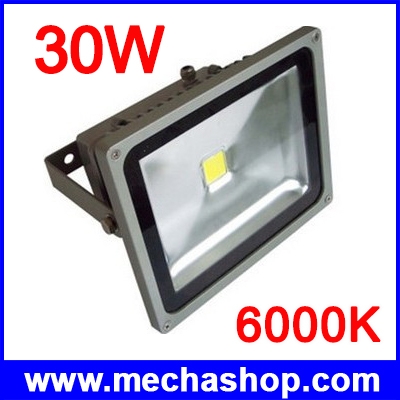 LED Flood Light 30W 2400 Lumen White สีขาว Flood/Area/Landscape/Grow Light(Chip from Taiwan)