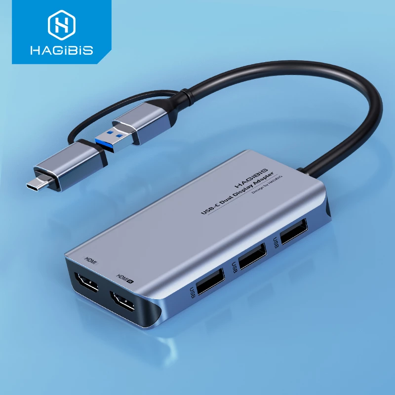 Macbook ชิป M1 ต่อออกสองจอได้ MacBook Pro Air M1 Macmini M1 Docking Station, Hagibis Dual Monitor