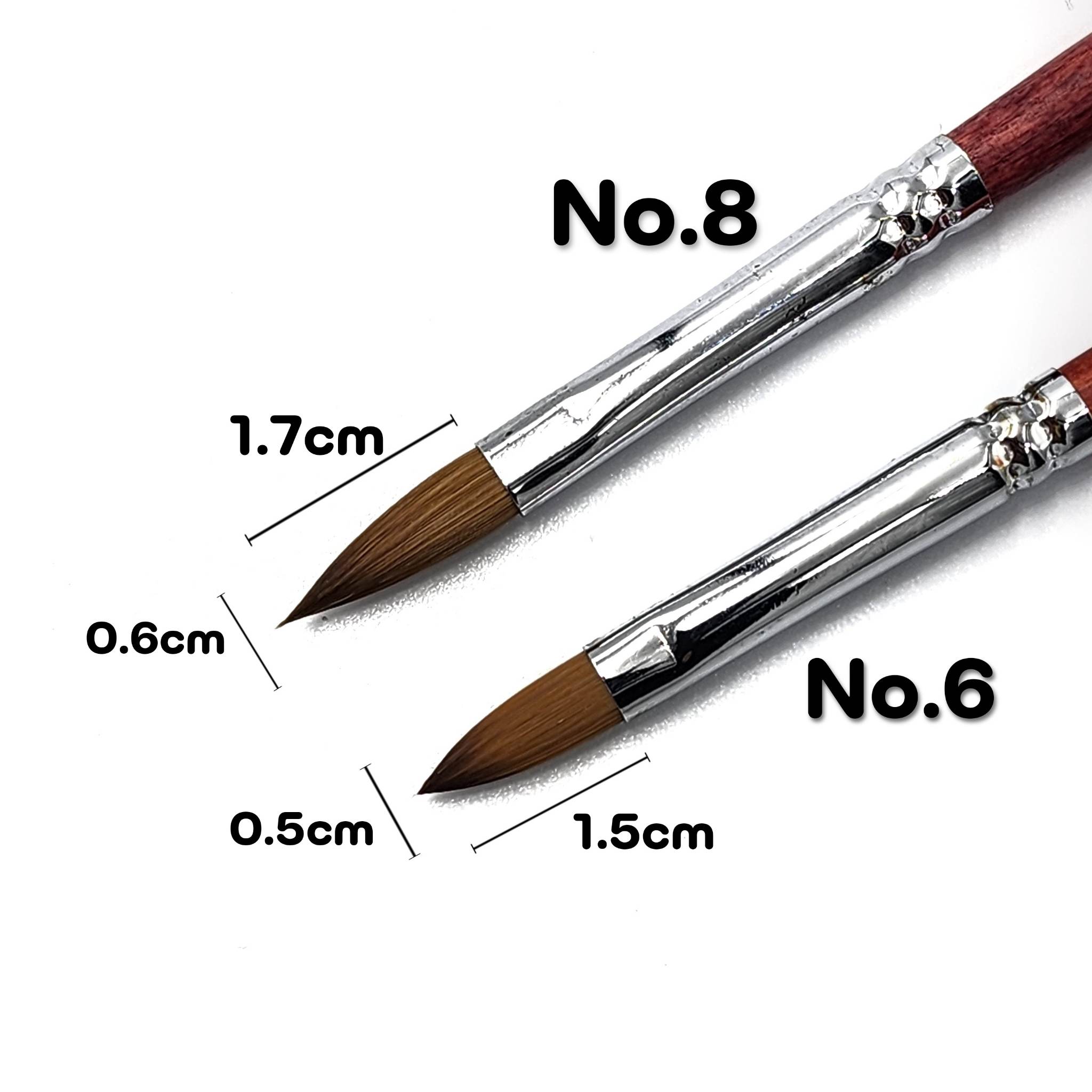 พู่กันต่ออะคริลิค ขนแน่น คุณภาพอย่างดี เบอร์6,8,14,16