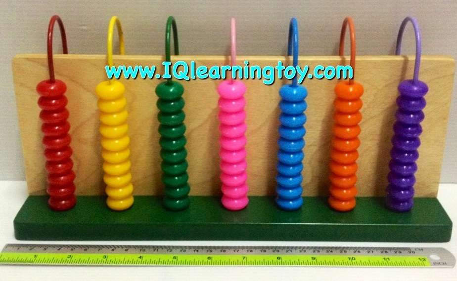 ลูกคิดข้ามรั้วแนวตั้ง 7 หลัก สอนการเรียนรู้คณิตศาสตร์จากหลักหน่วยถึงหลักล้าน ช่วยสอนการนับและทดเลขให้เห็นภาพอย่างชัดเจน เข้าใจง่าย ส่งฟรี