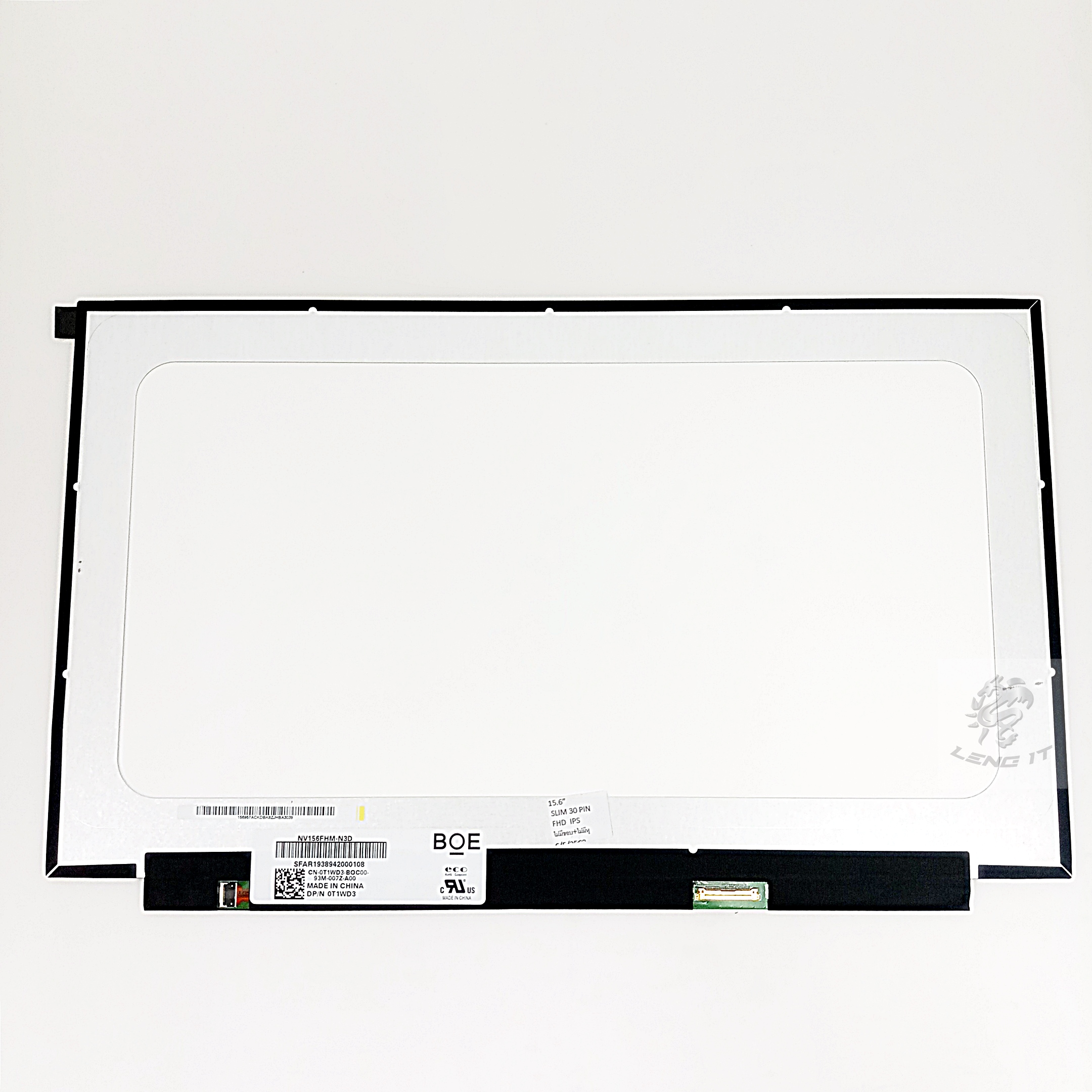 LED Panel จอโน๊ตบุ๊ค ขนาด 15.6 นิ้ว SLIM 30 PIN FULL HD IPS ไม่มีขอบ + ไม่มีหู (35 CM)