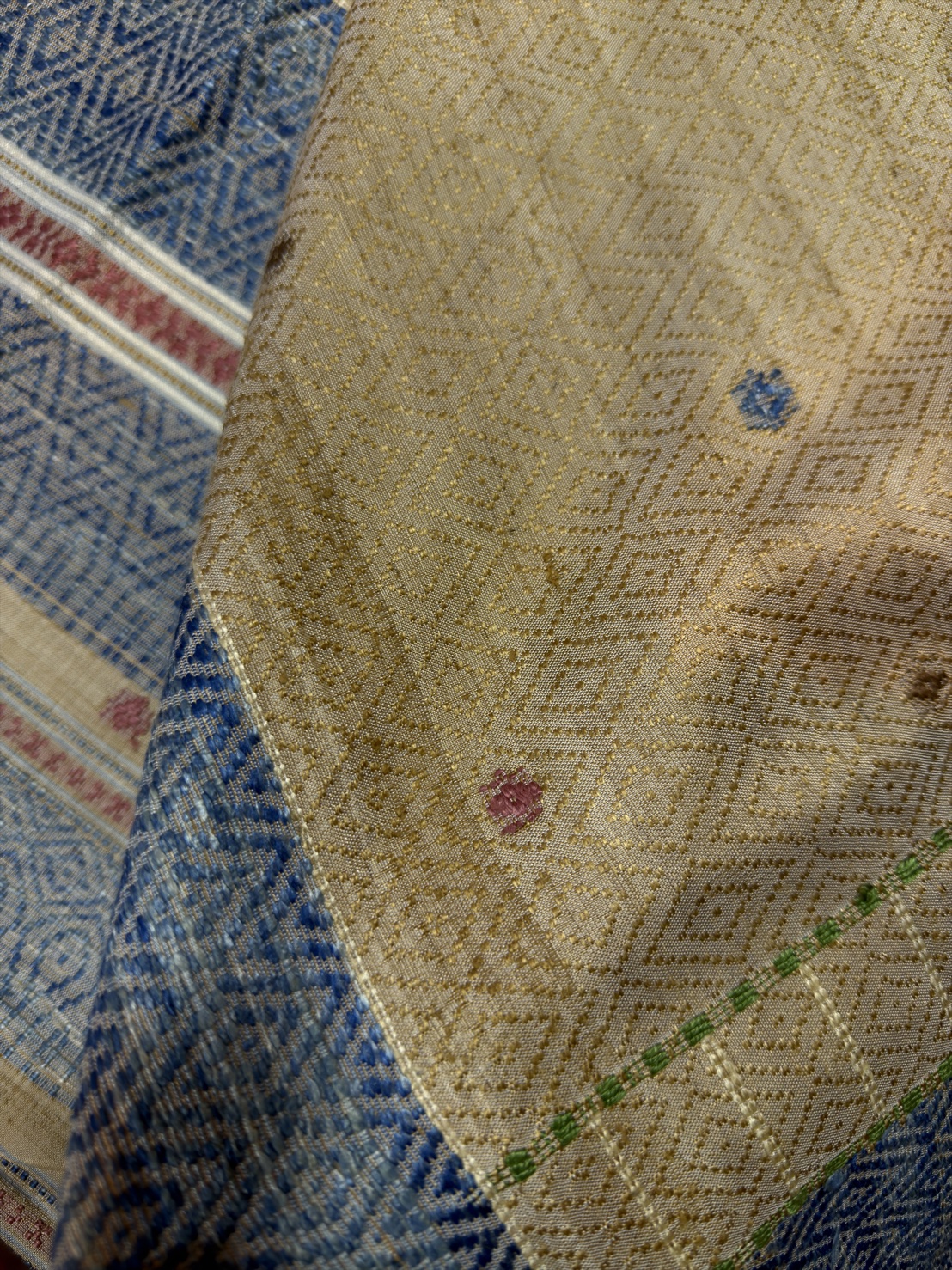 ซิ่นขิดไหม ขนาด1x3.5เมตร สีน้ำเงิน รหัส R4F-155-12468151