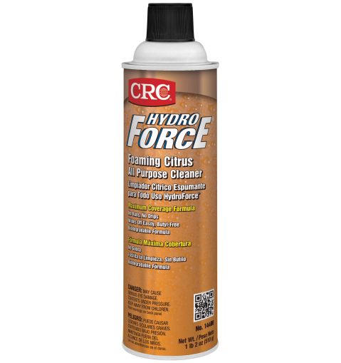 CRC HYDROFORCE FOAMING CITRUS สเปรย์นํ้ายาทําความสะอาดอเนกประสงค์ สเปรย์ทำความสะอาดภายในห้องโดยสารรถยนต์ นํ้ายาทําความสะอาดกระเป๋าหนัง