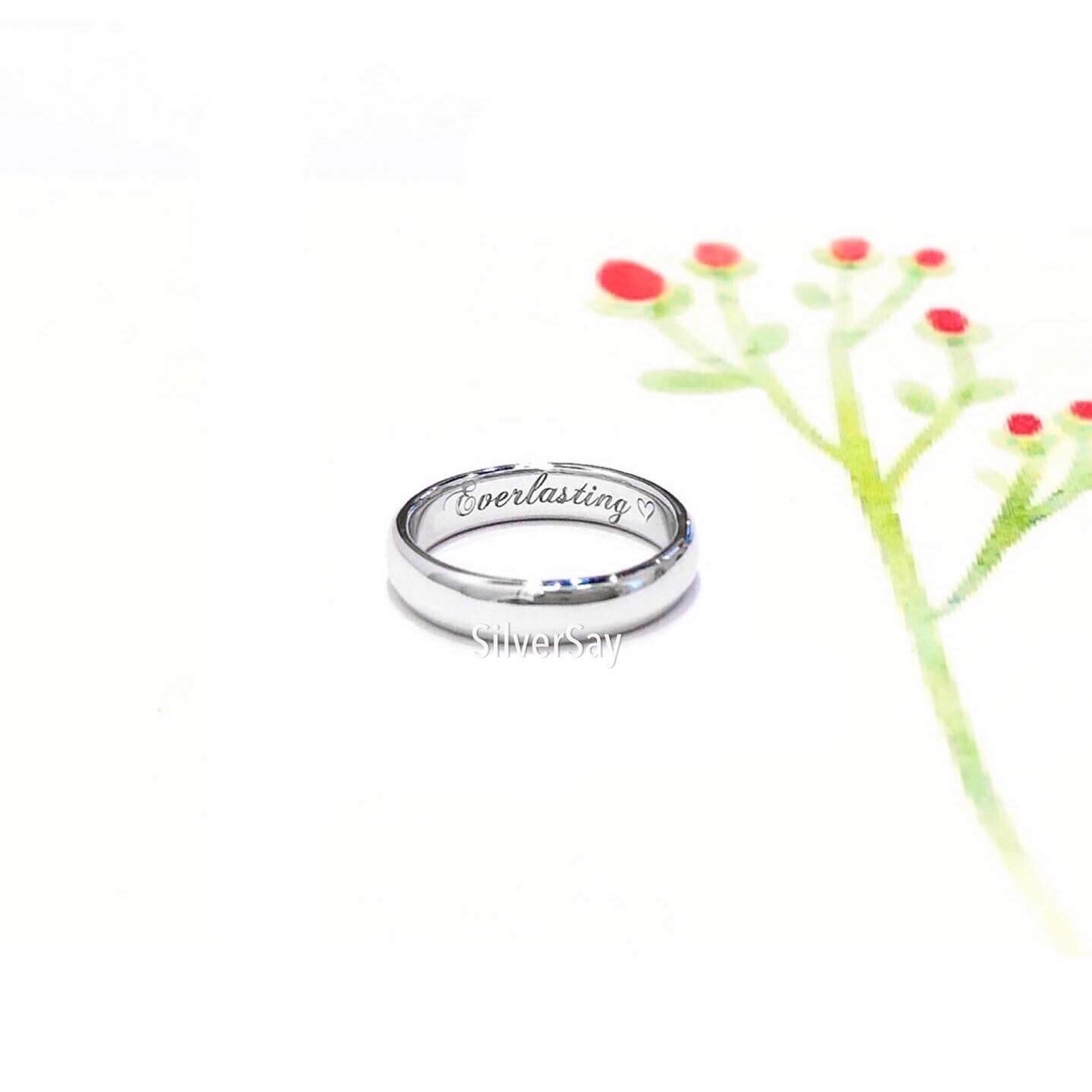 แหวนเกลี้ยง แหวนปลอกมีด แหวนมินิมอล 3 มม./สีทองชมพูโรสโกลด์