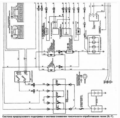 CD WIRING DIAGRAM TOYOTA HILUX SURF 1KZ-T, 2L-T