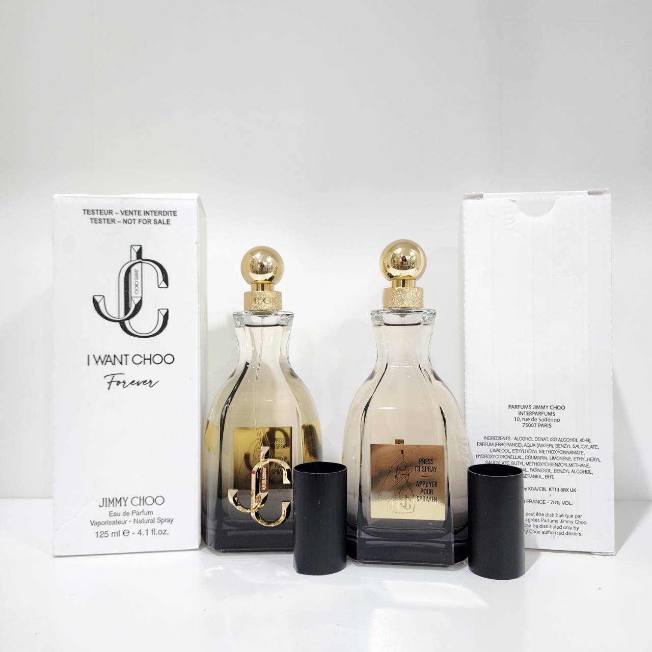 น้ำหอมแท้ Jimmy Choo I Want Choo Forever EDP 125ml กล่องเทสเตอร์