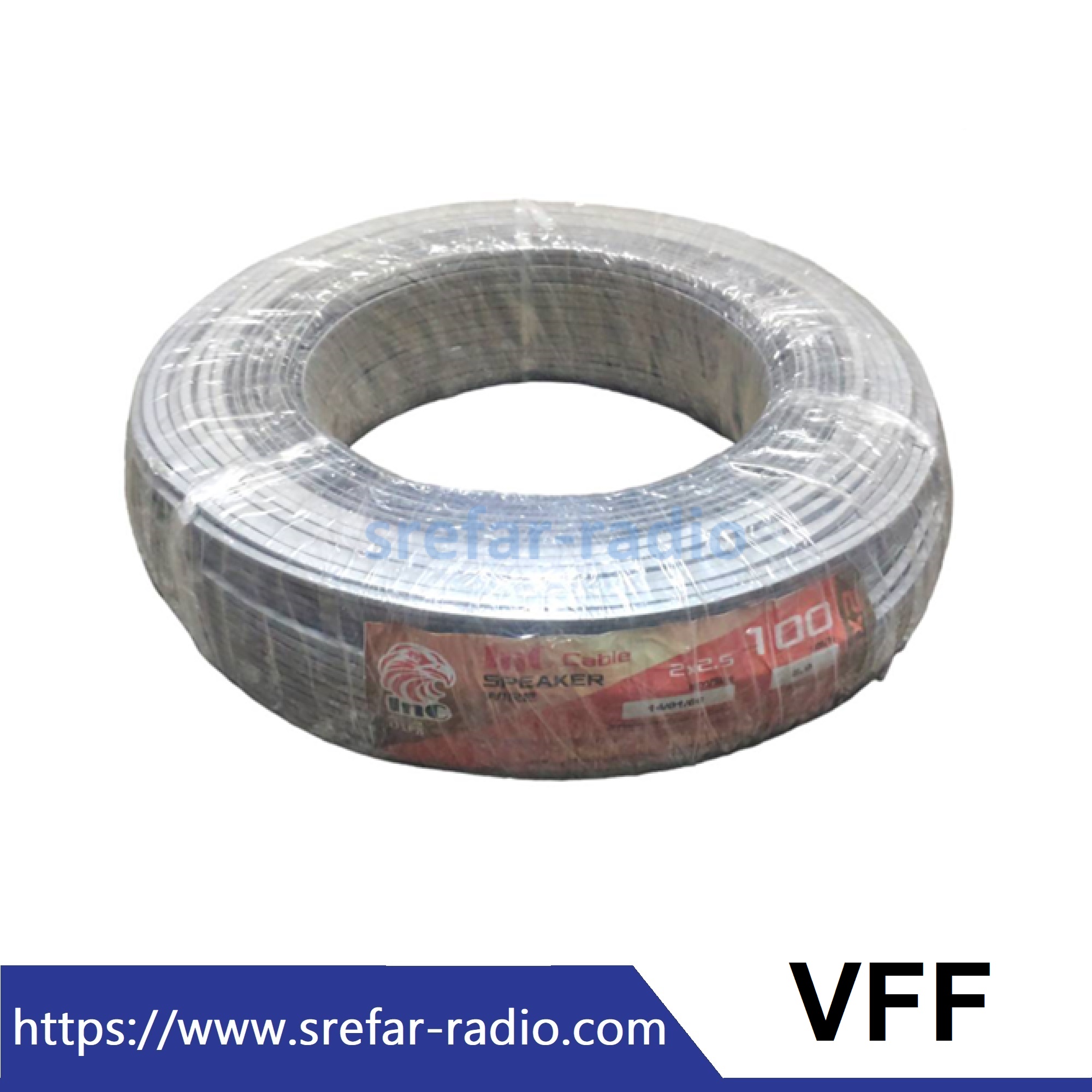 สายทองแดงอ่อน InC Cable SPEAKER WIRE VFF 2x2.5 sq.mm. (100 เมตร/ม้วน)