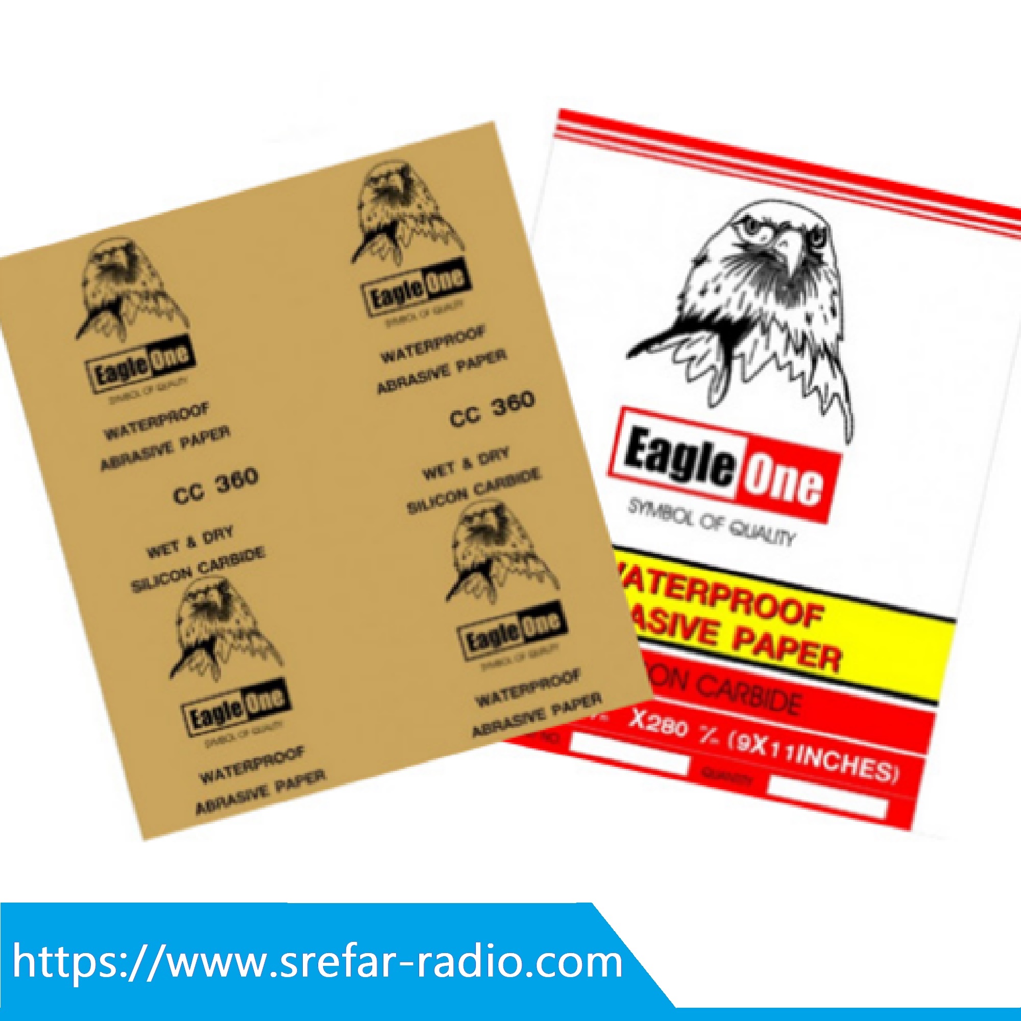 กระดาษทรายน้ำ Eagle One 9"x11" (230mm. x 280mm.)