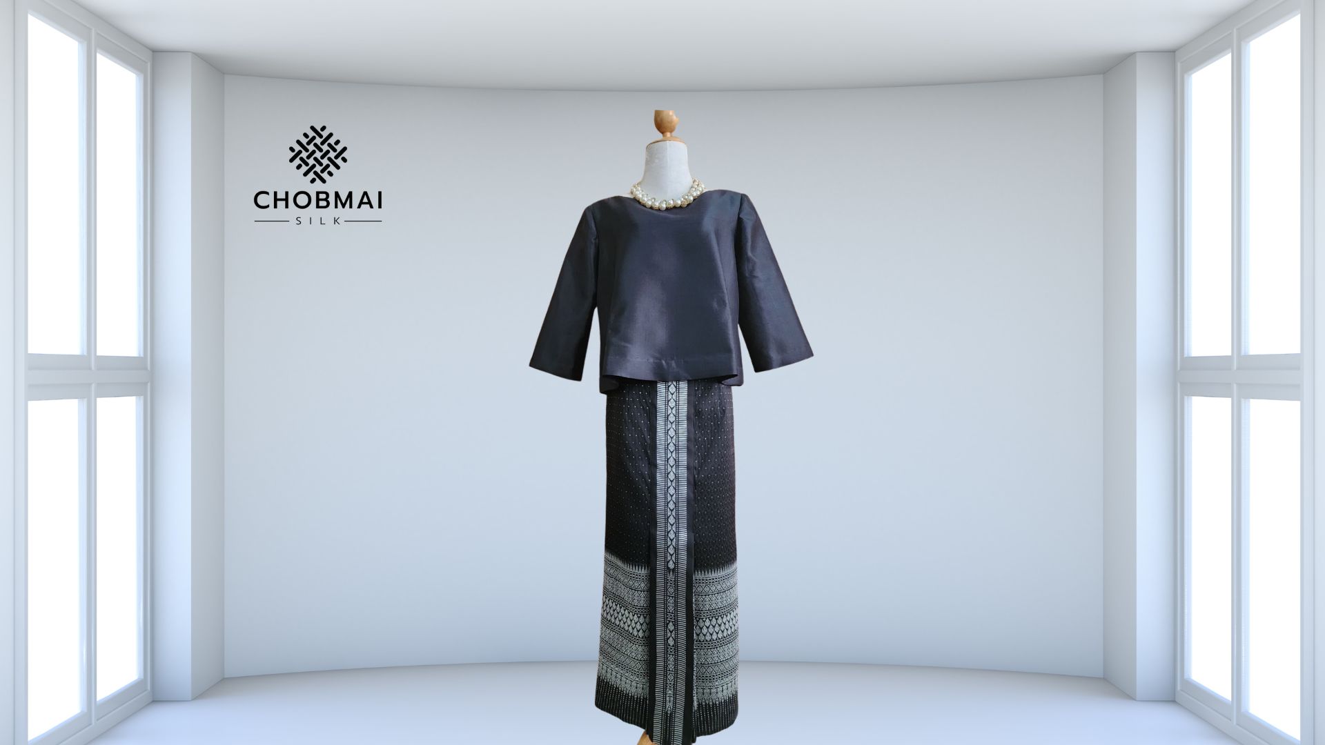 แบบตัดชุด แยกชิ้น (ไม่รวมผ้า) (เสื้อผ้าไหม ผ้าถุงไหม) chobmai x ST รหัส CUT-PT-S0616661