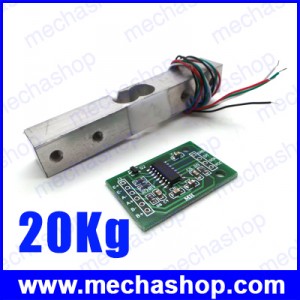 โหลดเซลล์ เซนเซอร์เครื่องชั่งน้ำหนัก Load Cell Weight Sensor 20KG Balance Scale + HX711 Weighing Sensors สำหรับ Arduino