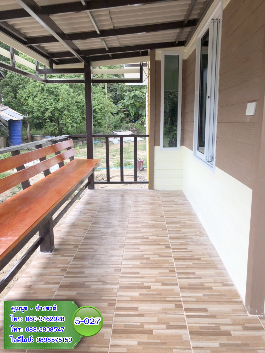 5-027 บ้านน็อคดาวน์ทรงจั่วมุกซ้อน
