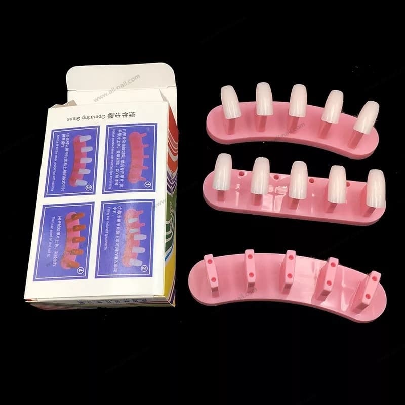 แท่นวางเล็บปลอม ที่วางเล็บ แท่นวางทาสีเล็บ (1ชุด/3ชิ้น)