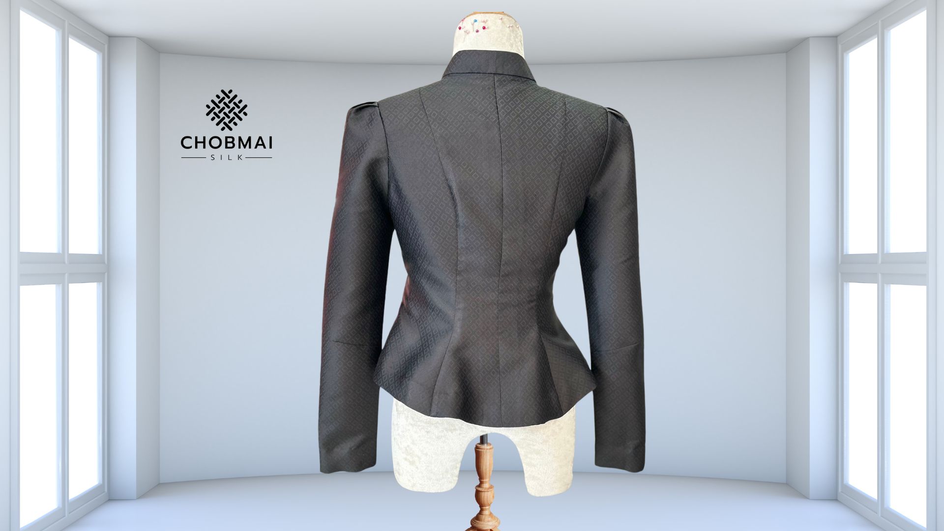 แบบตัด เสื้อผ้าไหม (ไม่รวมผ้า) ตามแบบ รหัส CUT-ST-2411663