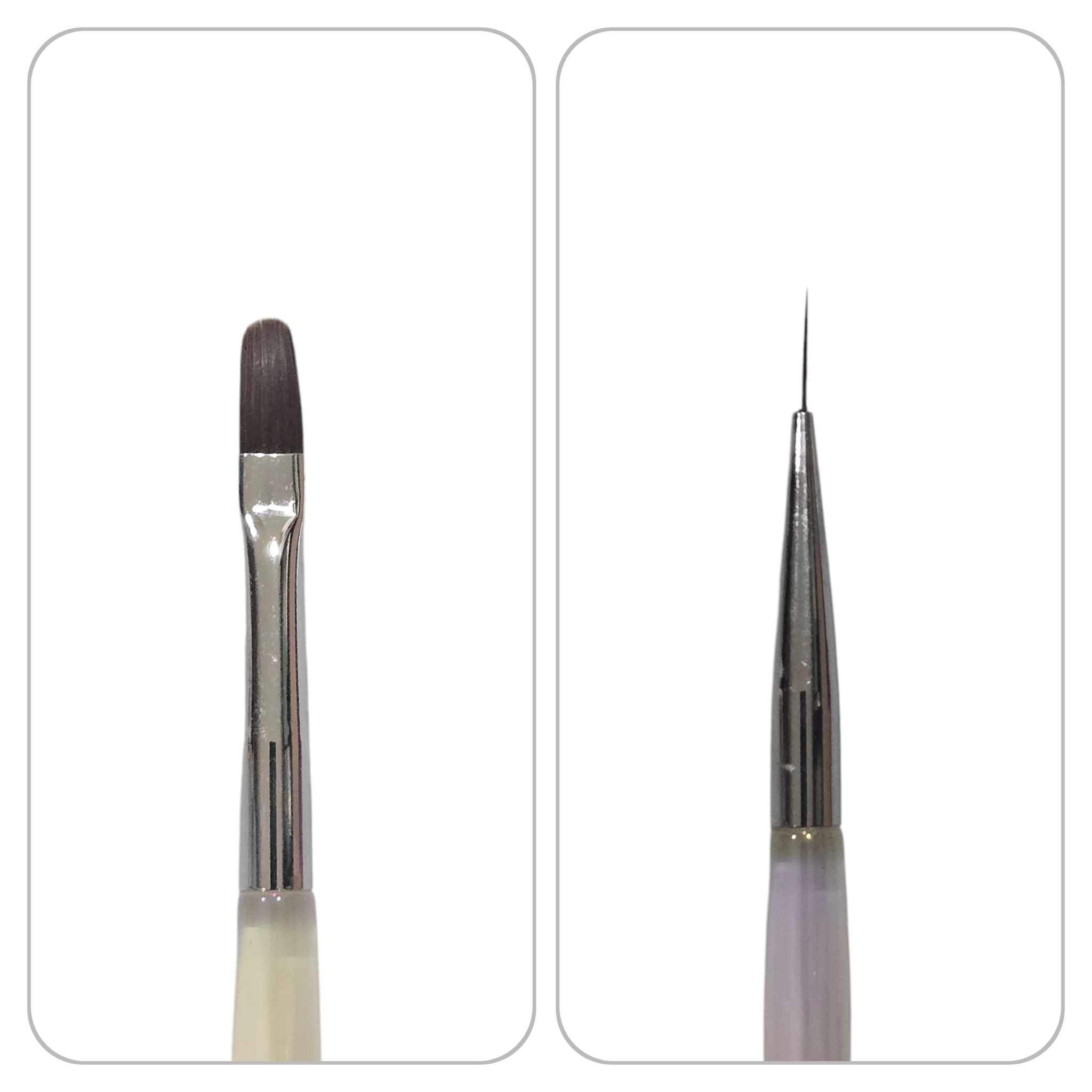 พู่กันไลเนอร์ พู่กันทาเจล พู่กันเพ้นท์เจล แบรนด์DINGXI มีหัว2ด้าน