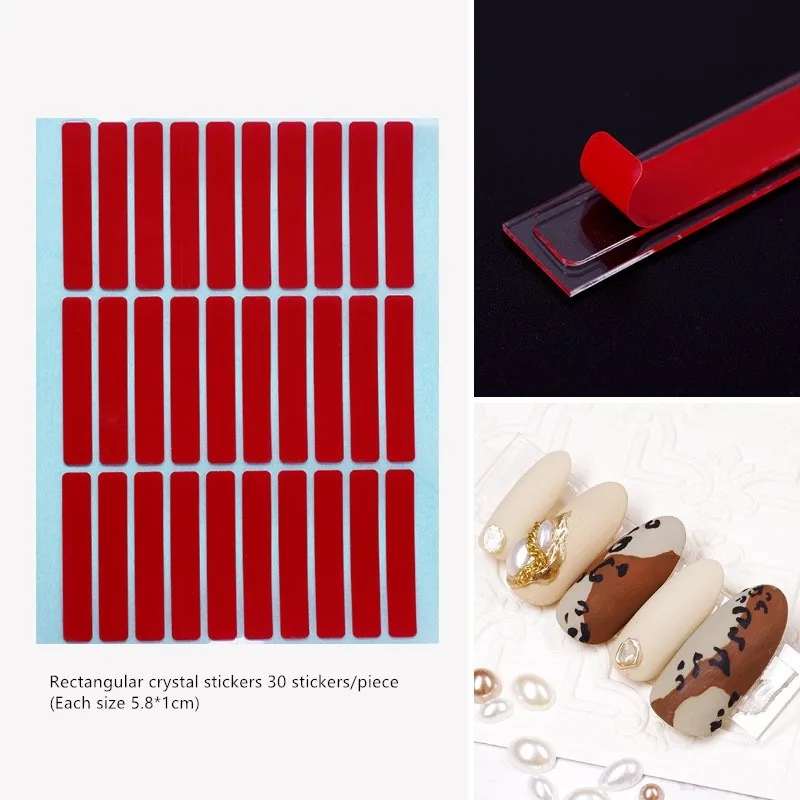 เทปกาวใส2หน้า เทปใสติดเล็บปลอม ใช้ติดโชว์เล็บปลอม 30ชิ้น