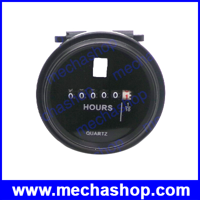 มิเตอร์นับชั่วโมงทำงาน Hour Meter Round DC 6-80V Industrial Electronic Mechanical Timer สำหรับรถต่างๆ เครื่องยนต์ เครื่องจักรกล ขนาด 2 นิ้ว