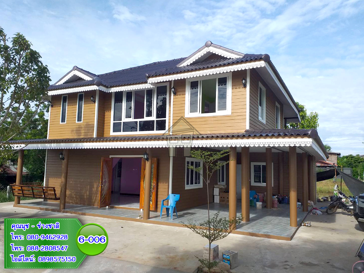 6-006 บ้านน็อคดาวน์ - บ้านหลังใหญ่ - ทรงมะนิลา