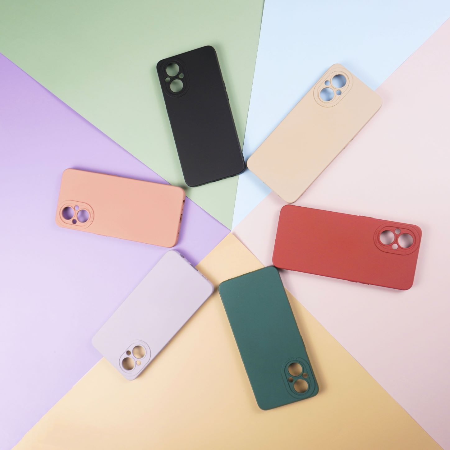 เคสโทรศัพท์ OPPO เคสสีพื้น ซิลิโคน คลุมเลนส์กล้อง สำหรับOPPO Reno7z