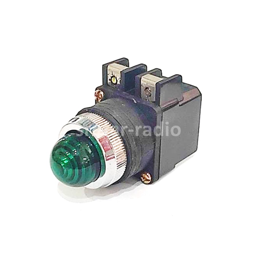 Pilot Lamp 25mmm AC220V T&B ไพลอตแลมป์ [GN]