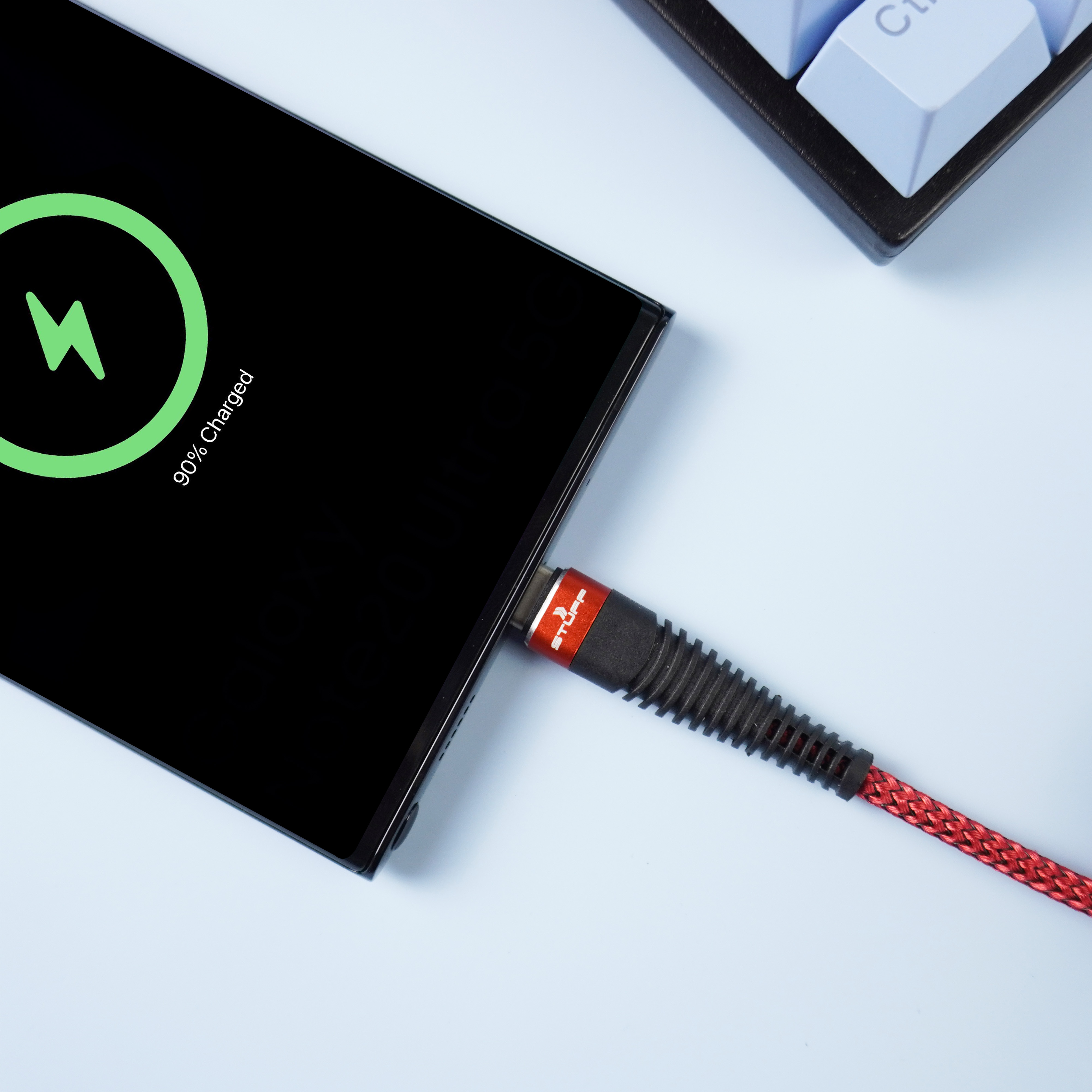 สายชาร์จ STUFF Type-C To Lightning / Type-C To Type-C สายยาว100CM รองรับ Fast Charge และ รองรับ PD 20W