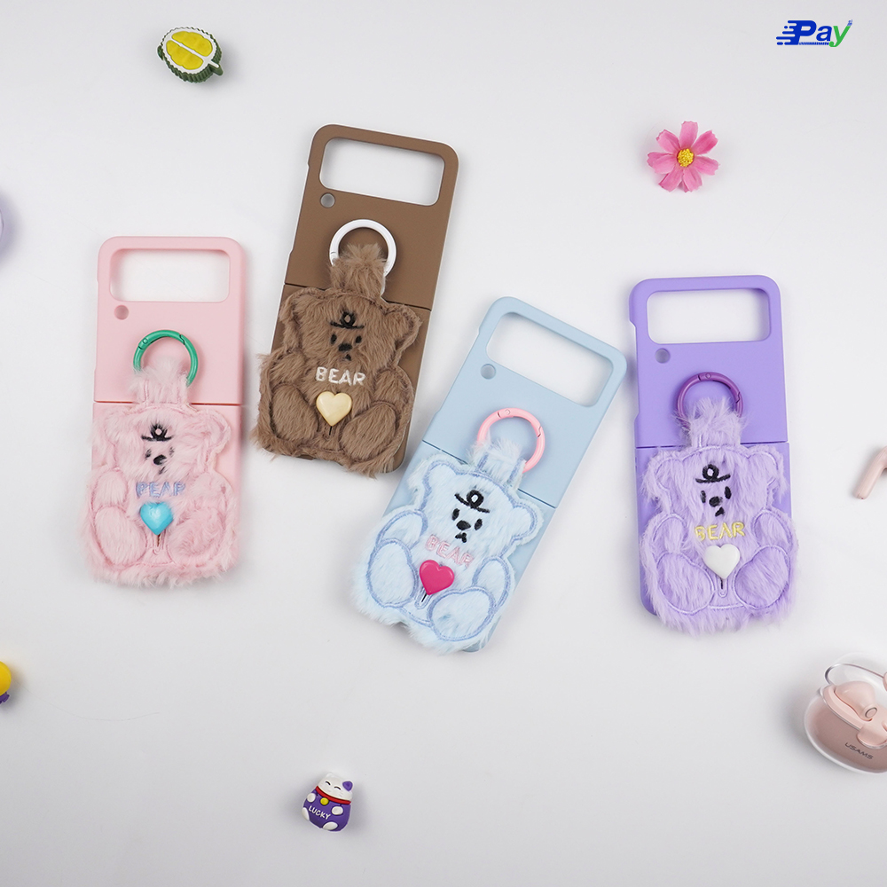 เคสโทรศัพท์ Samsung แบบแข็ง น้องหมีหน้าบึ้ง สำหรับ SS Z Flip4 5G/Z Flip3 5G