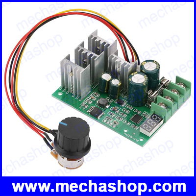 ควบคุมดีซีมอเตอร์ DC6-60V 30A Digital Display 0-100% Adjustable Drive Module PWM DC Motor Speed Controller