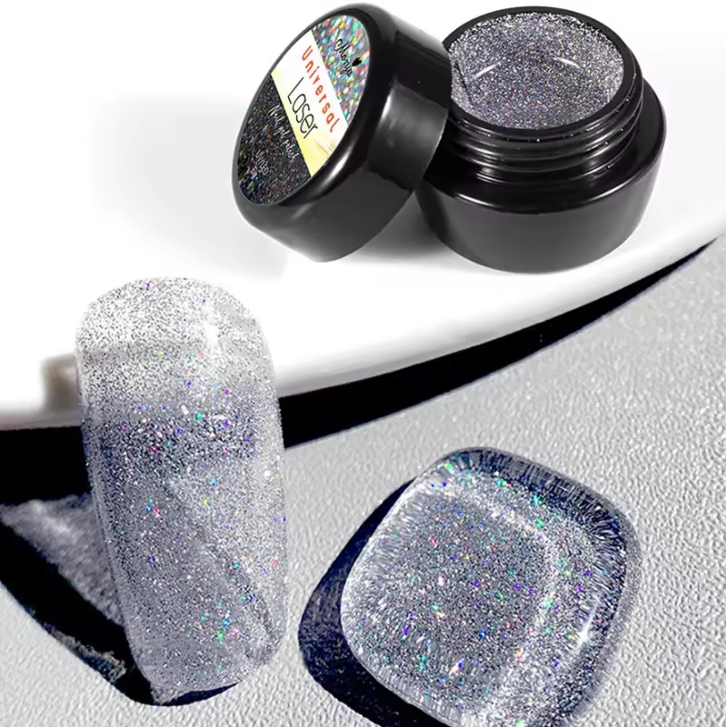 เจลเพ้นท์เลเซอร์เมทัลลิค สีเจลเลเซอร์ เจลเพ้นท์เล็บแบบกลิตเตอร์เลเซอร์ ขนาด5g