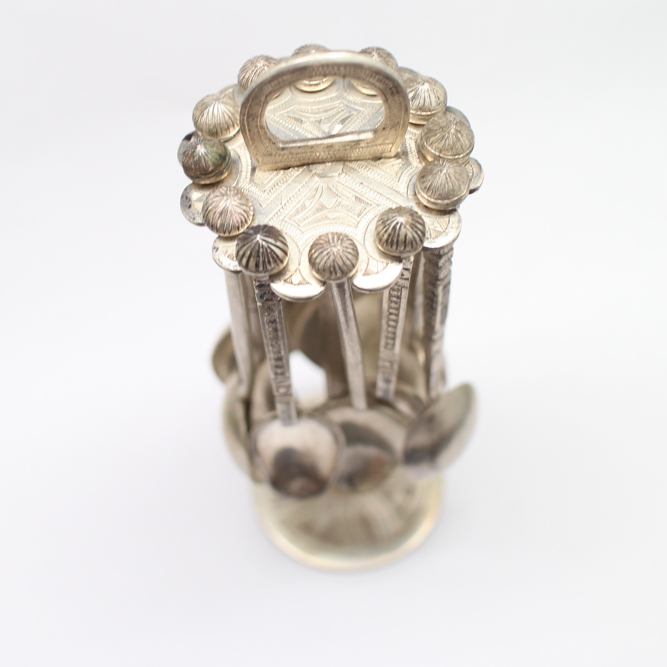 SI298 พวงช้อนเงินแท้สำหรับชงกาแฟ เงินแท้ 92.5% นน. 256.2 กรัม