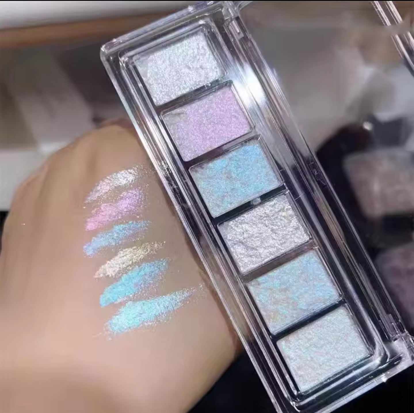 สีโพลาไรซ์ สีMermaid เนื้อครีมเมอเมด ตกแต่งเล็บ 6สี/เซต