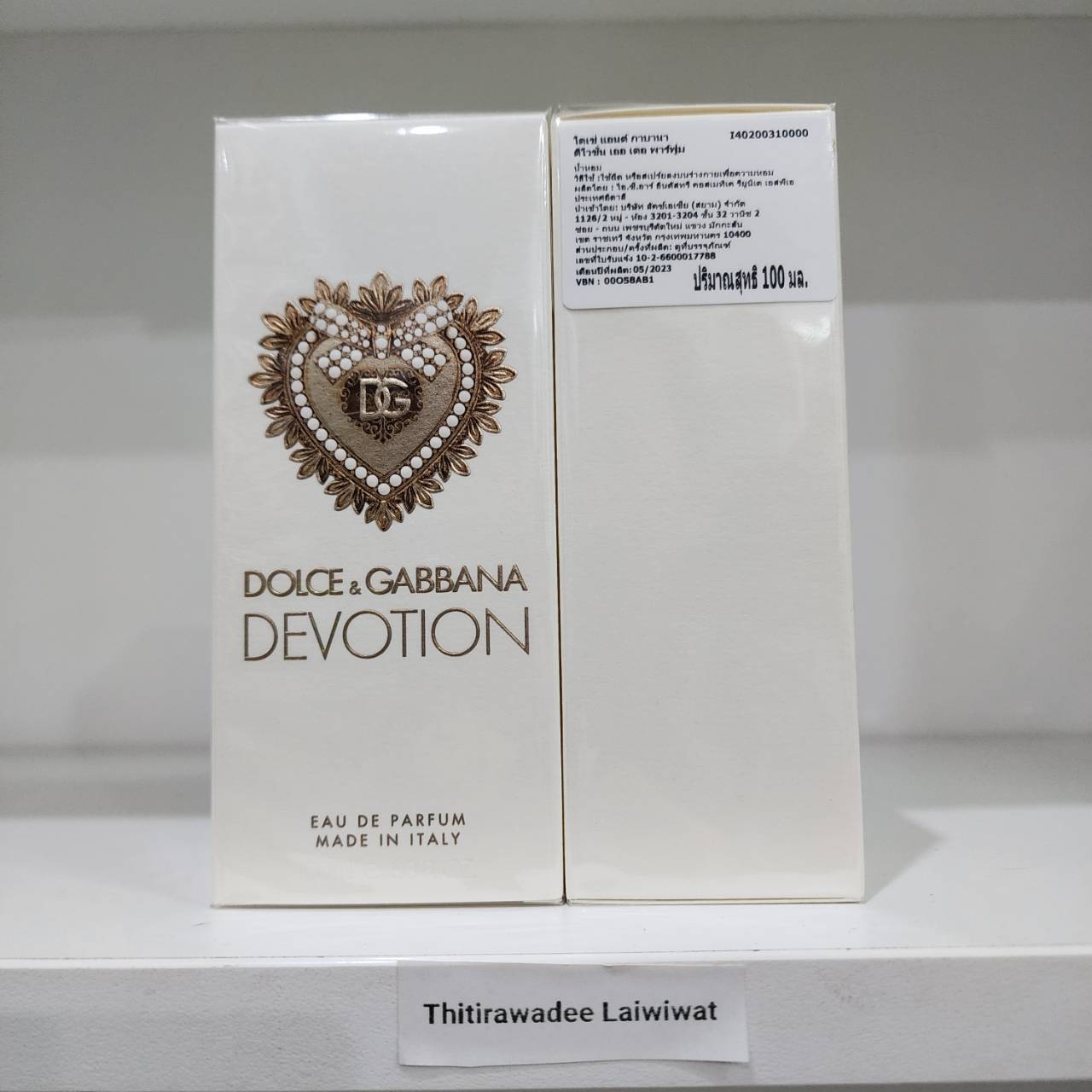 น้ำหอมแท้แบ่งขาย D&G Dolce & Gabbana Devotion Eau de Parfum 💕Travel Size แบบทดลอง