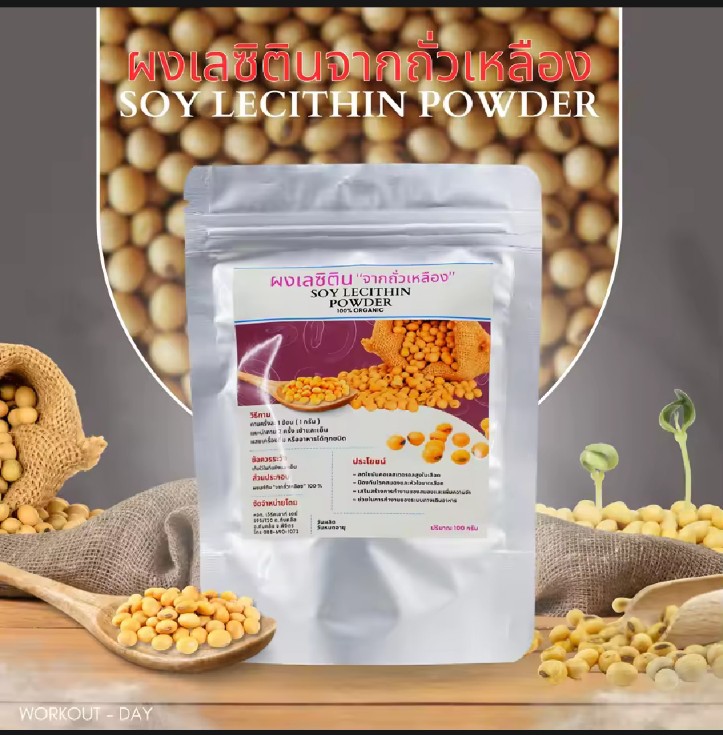 เลซิติน Lecithin จากถั่วเหลือง กรดไขมันจำเป็น