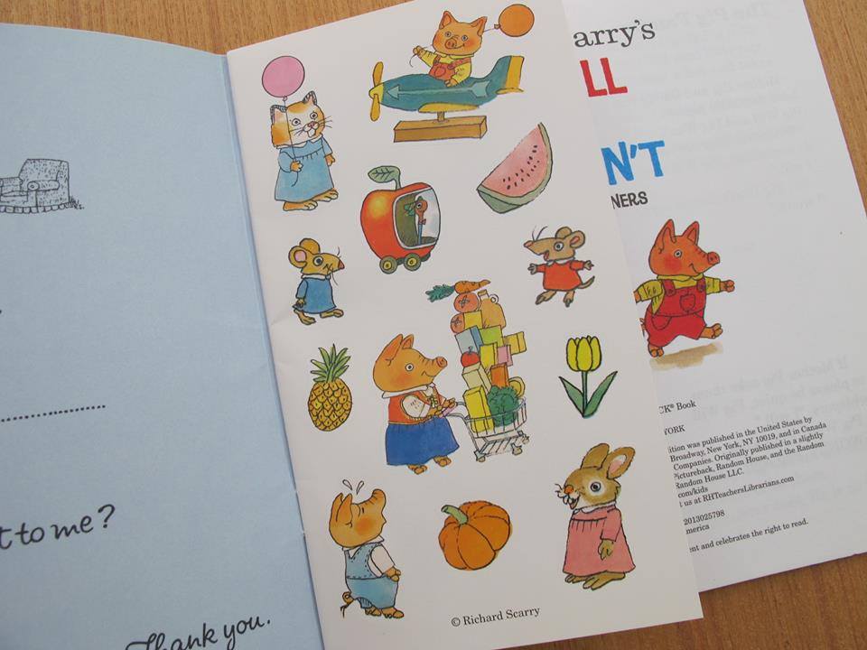 Pig Will Pig Won't by Richard Scarry's Book about Manners with Stickers New(Outlet book)