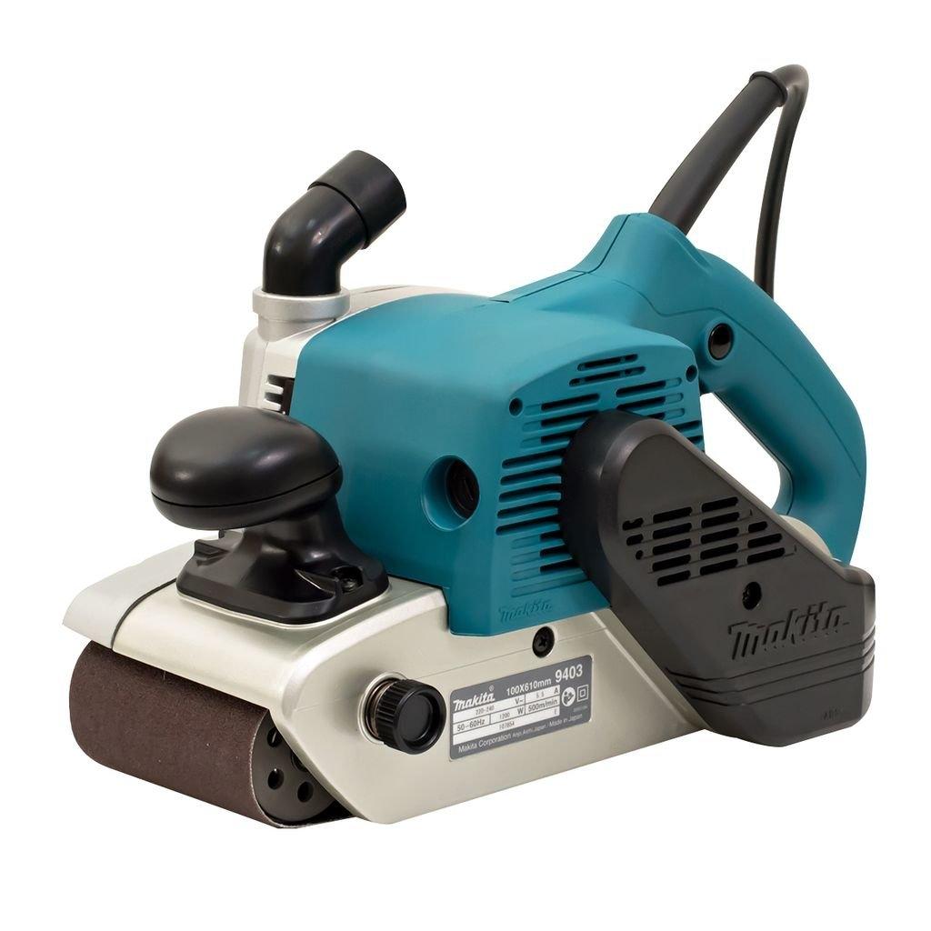 MAKITA 9403 เครื่องขัดกระดาษทรายสายพาน 4 x 24 นิ้ว 1200 W ฉนวน 2 ชั้น มีถุงเก็บฝุ่น มากีต้า