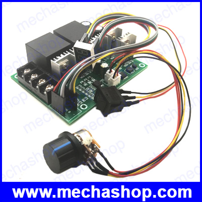บอร์ดคววบคุมความเร็วดีซีมอเตอร์ มีจอแสดงค่า PWM speed controller DC motor Digital display 0-100% adjustable drive module MAX60A 12V 24V