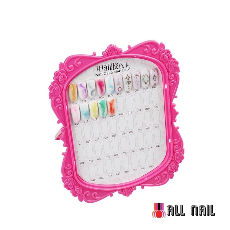 ชาร์ตโชว์เล็บปลอม ✰พลาสติก ✰มีขาตั้ง