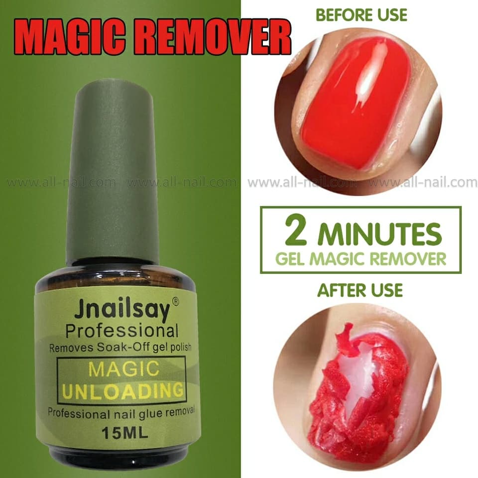 น้ำยาถอดสีเจล น้ำยาระเบิดสีเจล น้ำยาลอกเจล15ml. (magic remover)