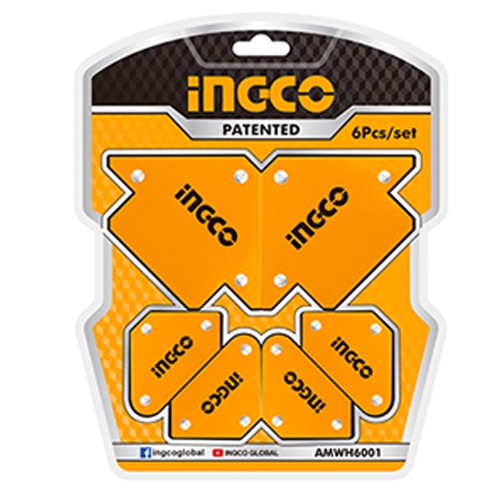 INGCO AMWH6001 แม่เหล็กจับฉาก 6 ชิ้น อิงโก้