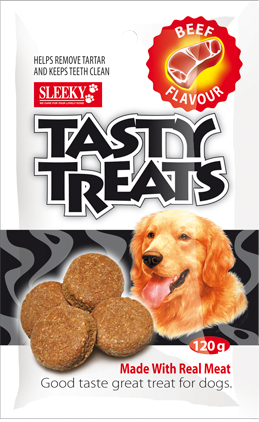 SLEEKY เทสตี้ ทรีท รสเนื้อ (120 กรัม)